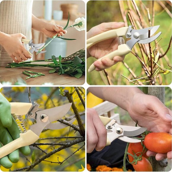 Premium garden shears, pruning scissors gardening tools, pruners for flower, bus - Picture 9 of 9